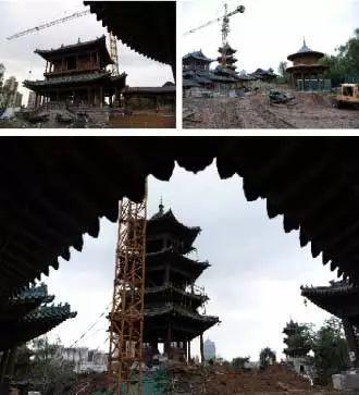 迎泽公园二期国庆盛装亮相，仿古建筑再现龙城风华